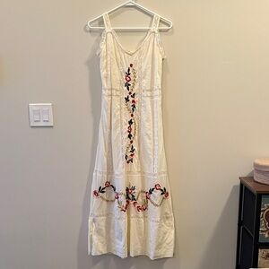 Nanette Lepore Floral Embroidered Lace Maxi Dress